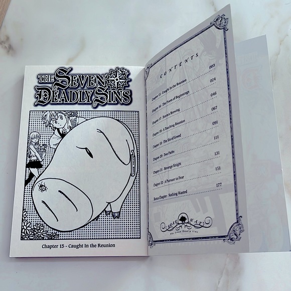 Third vol of manga series “The Seven Deadly Sins” - Picture 3 of 3